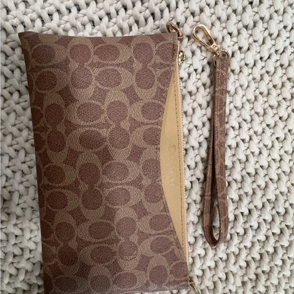 Brown Monogram Wristlet